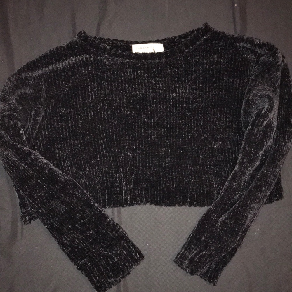 Cozy velvet sweater